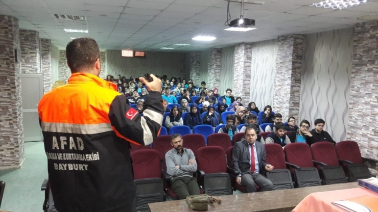 Afad’tan Öğrencilere Deprem Ve Yangın Eğitimi