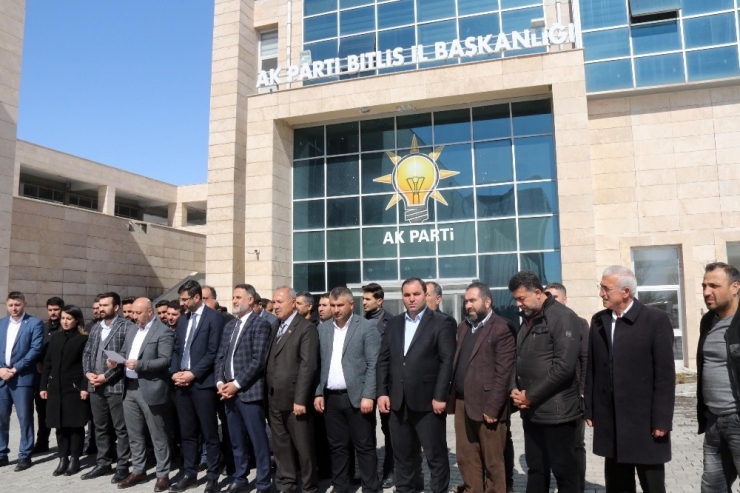 Ak Parti Bitlis İl Başkanlığından Chp Grup Başvekiline Kınama