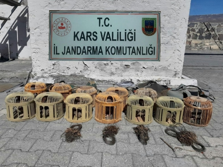 Kars’ta Jandarma Kaçak Avcıları Drone İle Yakaladı