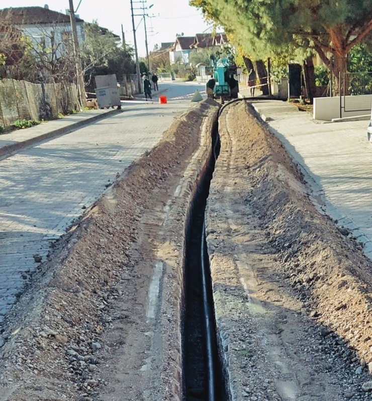 Fethiye Foça Mahallesinde İçme Suyu Hatları Yenileniyor