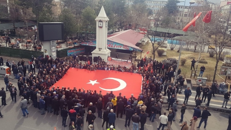 Bingöl’de Şehit Ve Gazi Ailelerinden, Mehmetçiğe Destek