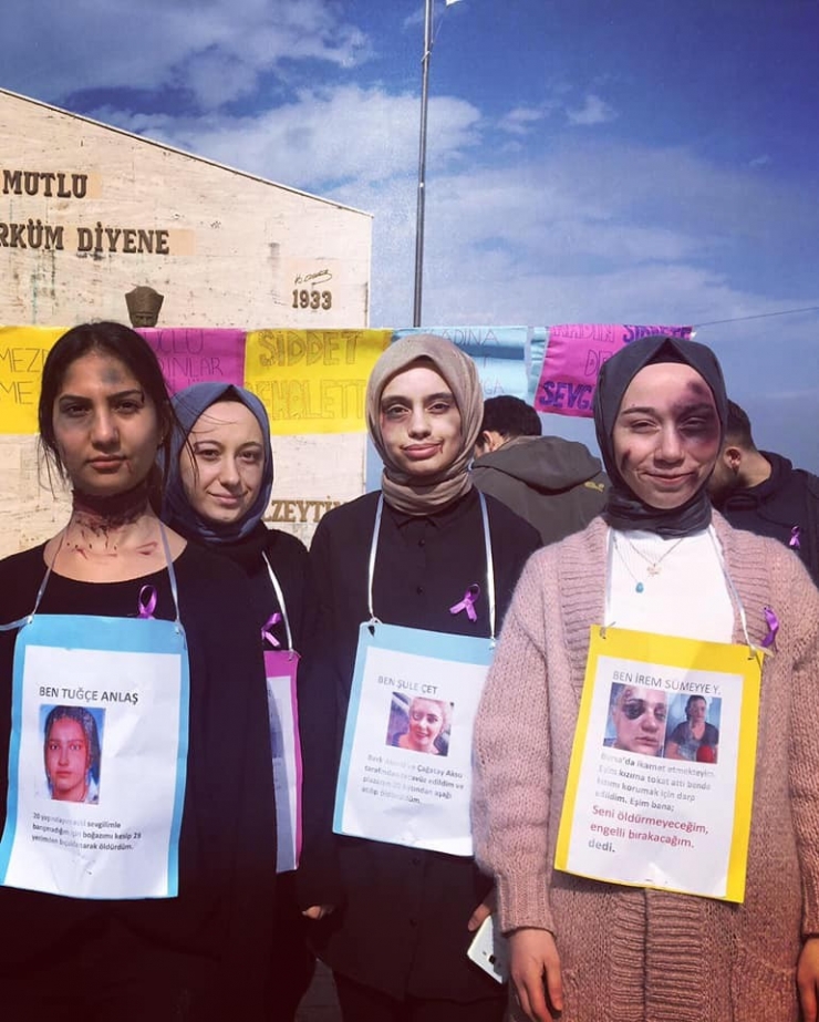 Çatalzeytin’de "Kadına Şiddete Hayır" Yürüyüşü