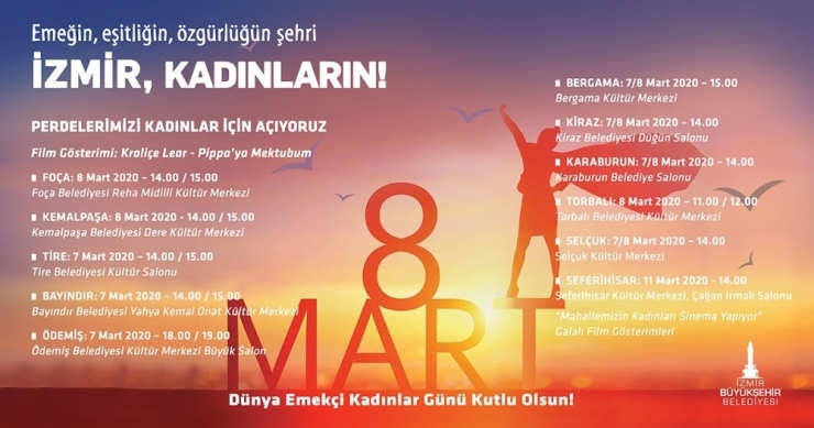 İzmir’de 8 Mart Programı Dopdolu
