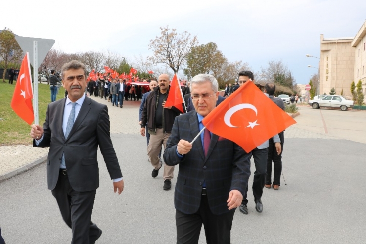 Kahramanmaraş’ta Mehmetçiğe Destek Yürüyüşü