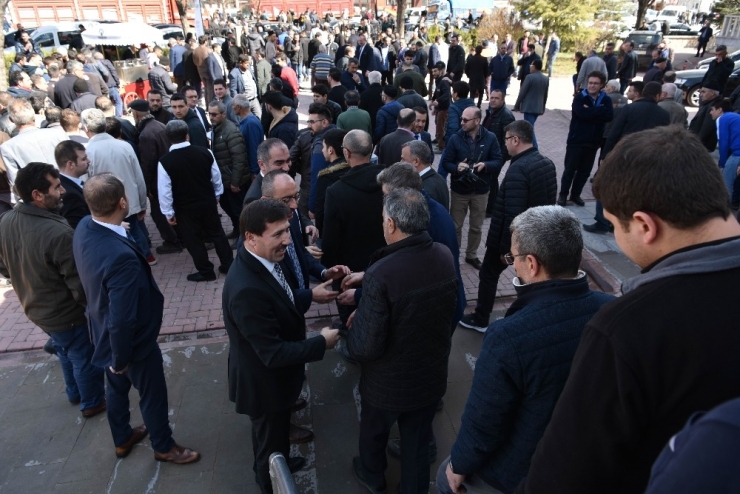 Başkanlar Büyük Buğday Pazarı Camiinde Vatandaşlarla Buluştu