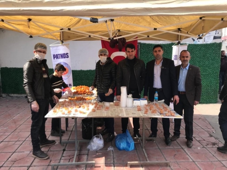 Patnos’ta Şehitler Mevlit Okundu Lokma Tatlısı Dağıtıldı