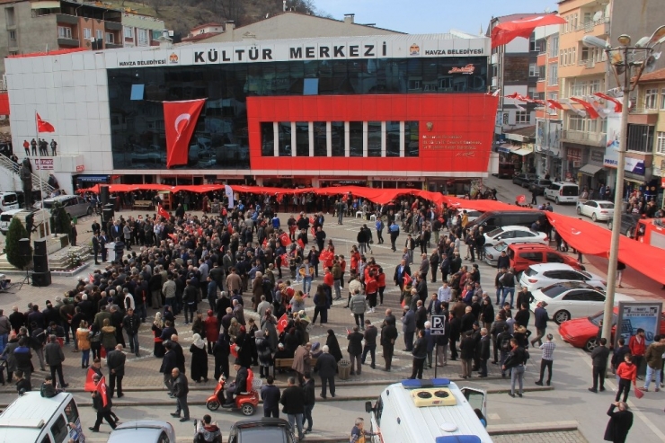 Havza Şehitler İçin Yürüdü