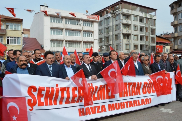 Havza Şehitler İçin Yürüdü