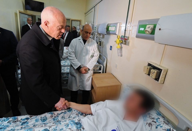 Tunus Cumhurbaşkanı Kays Said İntihar Saldırısında Yaralananları Ziyaret Etti