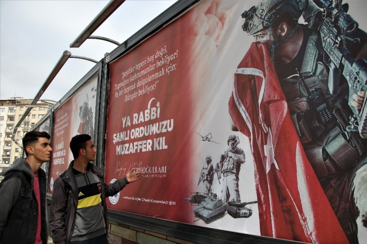 Elazığ “Şehitler Tepesi Boş Değil” Yazılarıyla Donatıldı