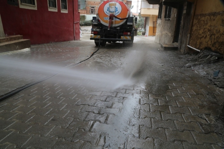 Haliliye’de Cadde Ve Sokaklar Temizlendi