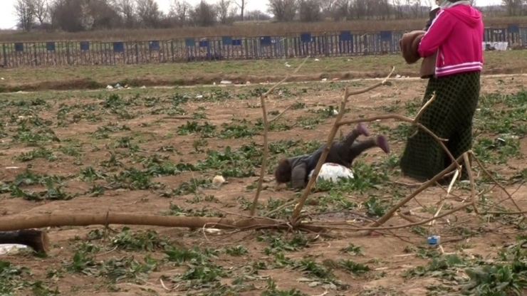 Suriyeli Minik Mültecinin Ağır Yükü