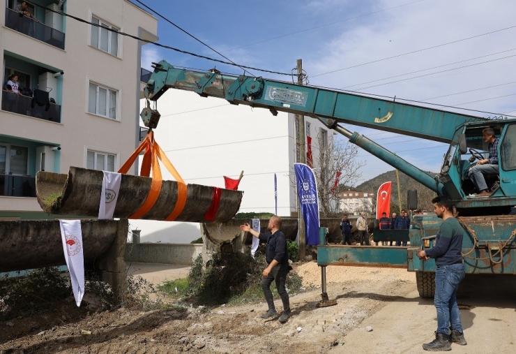 Demirtaş’ta Su Kanalı Çilesi Bitiyor