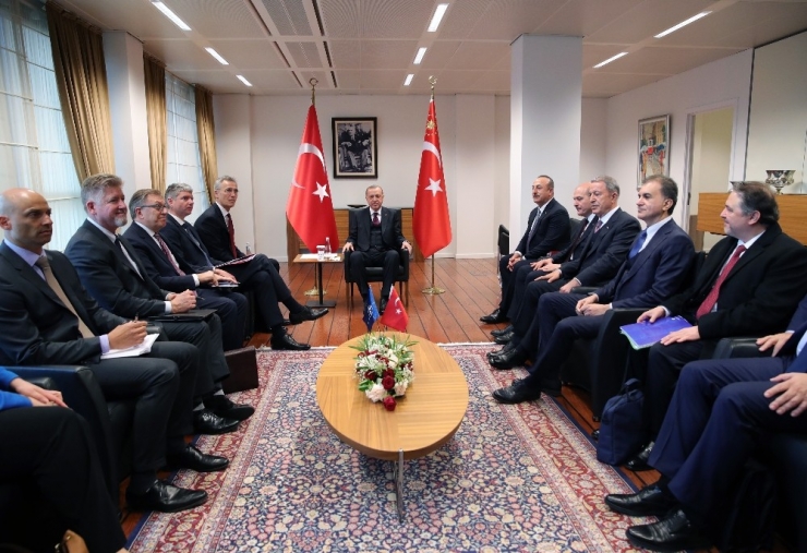 Cumhurbaşkanı Erdoğan, Nato Genel Sekreteri Stoltenberg İle Görüştü