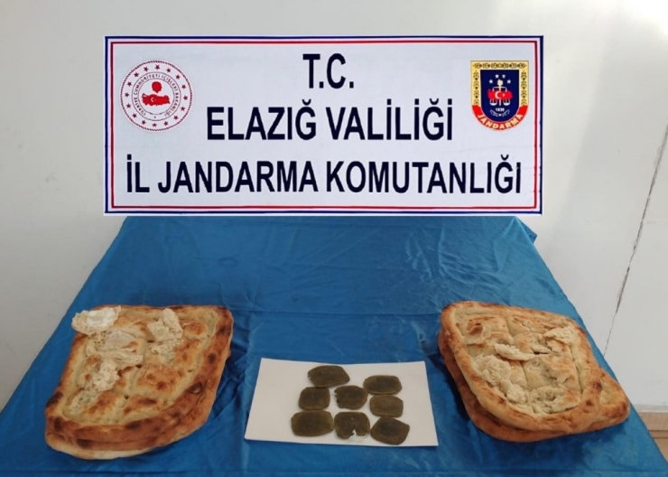 Elazığ’da Pide Arasında Uyuşturucu Ele Geçirildi