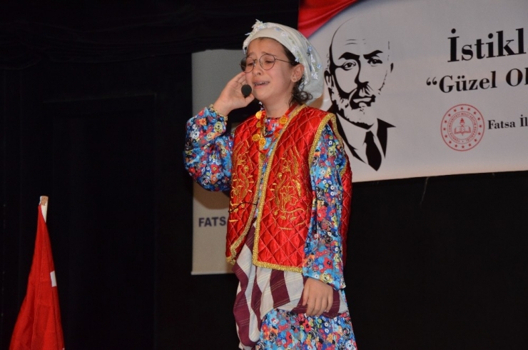 Fatsa’da İstiklal Marşı’nı Güzel Okuma Yarışması