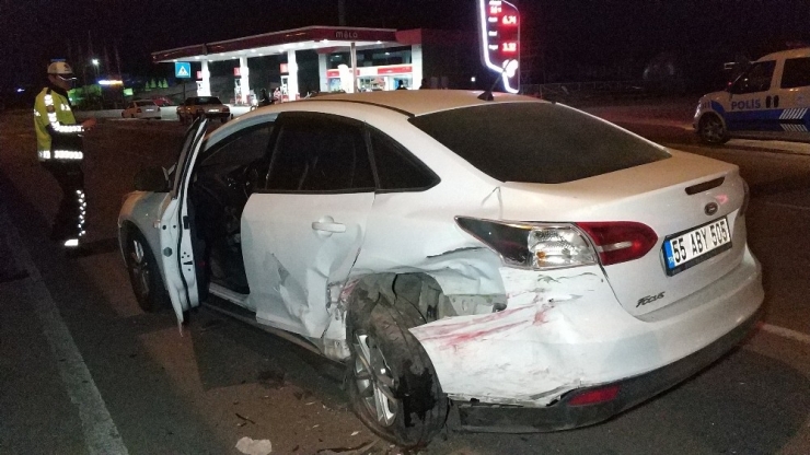 Samsun’da İki Otomobil Çarpıştı: 1 Yaralı