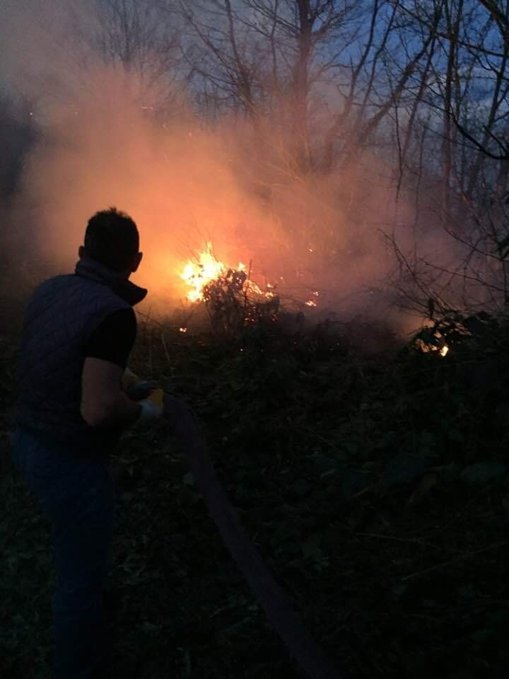 Giresun’da Örtü Yangını