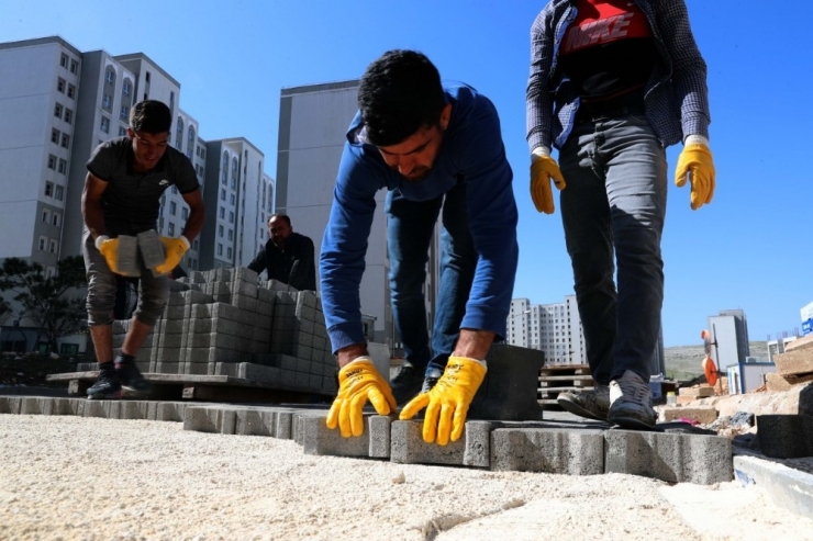 Mardin Büyükşehir Belediyesinden Kilit Parke Çalışması