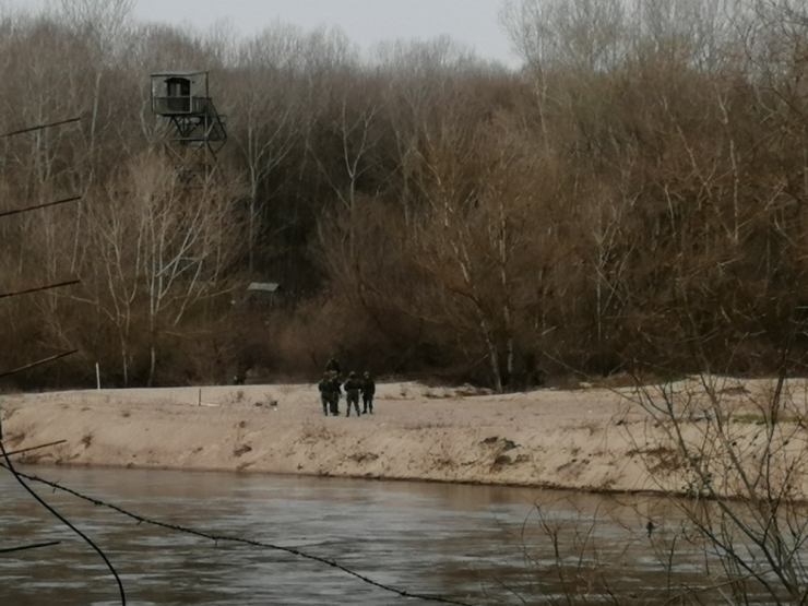 Yunan Askeri Meriç Nehrine Kat Kat Jiletli Tel Çekmeye Devam Ediyor