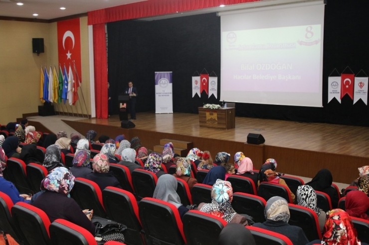 Hacılar’da “Medeniyetin İnşasında Kadın Ve Üretim” Programı Düzenlendi