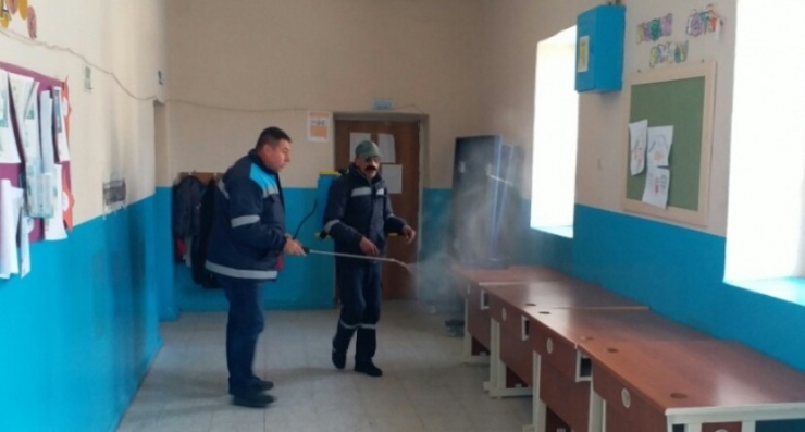 Adana’da Okullar Dezenfekte Edildi