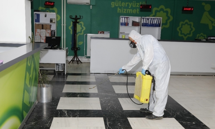 Çankaya’da Yoğun Dezenfekte Çalışması