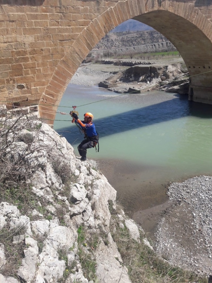 Tarihi Cendere Köprüsünde Tatbikat