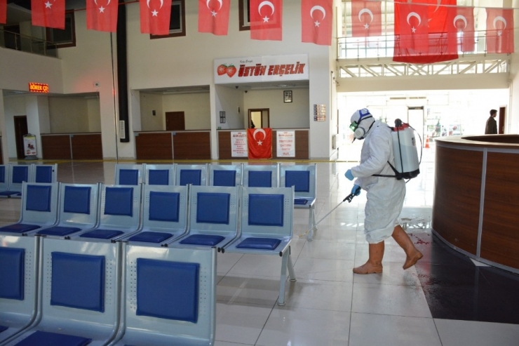 Kdz. Ereğli Belediyesi Korona Virüsüne Karşı Dezenfekte Çalışmalarını Artırdı