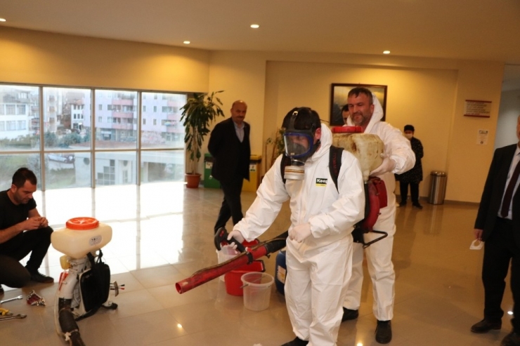 Akçakoca’da Korona Virüsü Önlemi