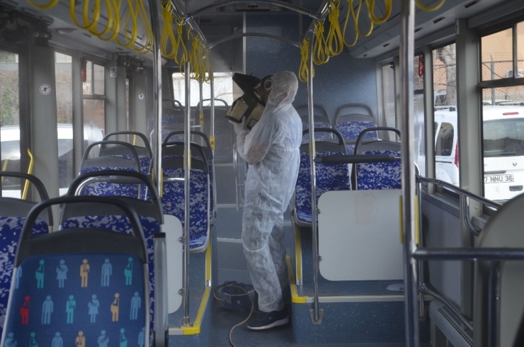 Alanya’da Toplu Ulaşım Araçlarına Korona Önlemi