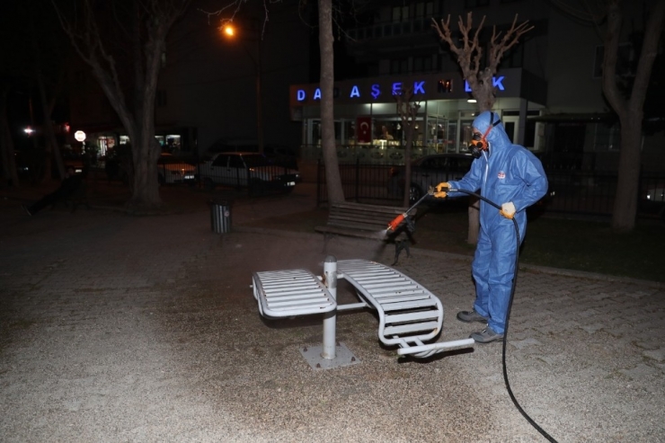 Pamukkale’de Dezenfekte Çalışmaları Aralıksız Olarak Devam Ediyor