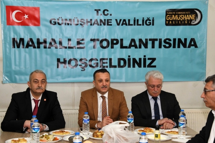 Gümüşhane’de Mahalle Toplantıları Devam Ediyor
