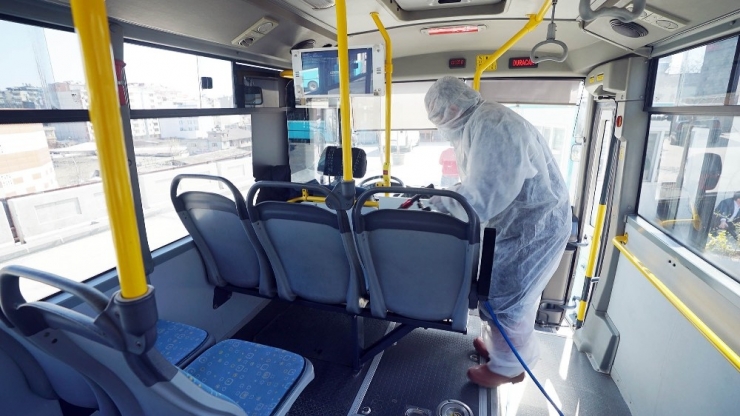 Kahramanmaraş’ta Ulaşıma Dezenfekte