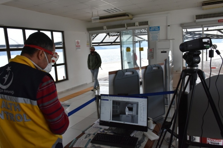 Marmaris Deniz Sınırı Kapısı’nda Virüse Karşı Önlemler Arttırıldı