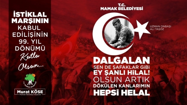 İstiklal Marşı’nın Kabulünün Yıl Dönümünde İdlib Şehitleri Unutulmadı