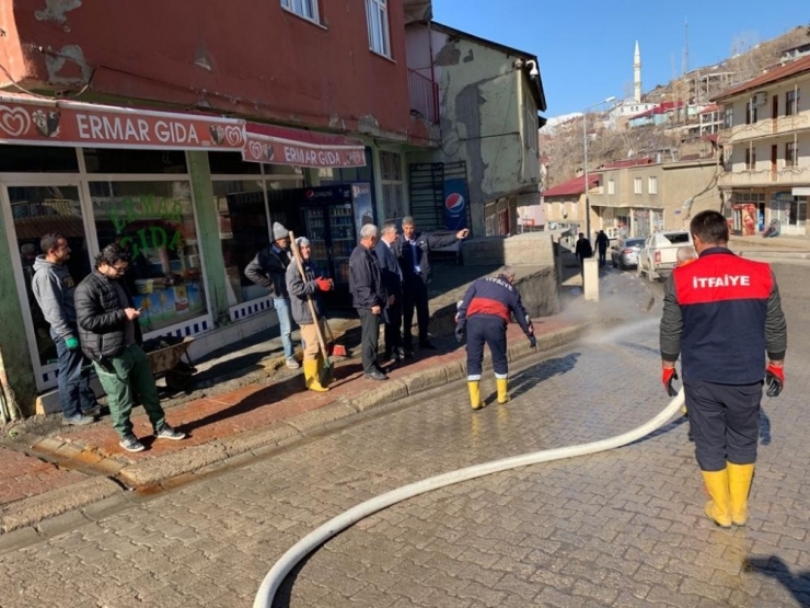 Beytüşşebap’ta Caddeler Temizlendi