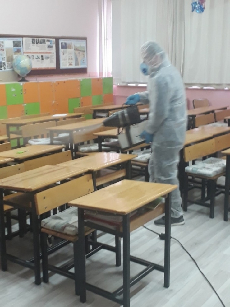 Tarihi Kentte Okullar Dezenfekte Edildi