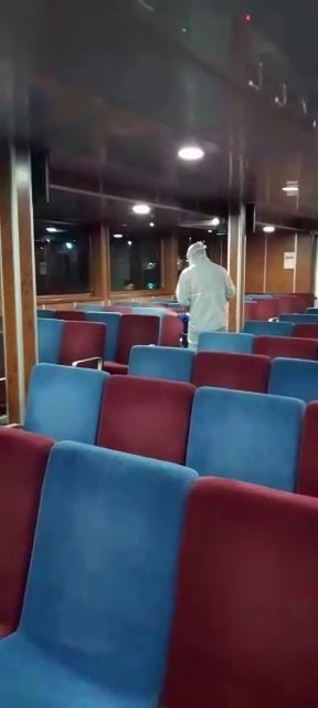 Adalar’a Ulaşımı Sağlayan Yolcu Motorlarında Korona Virüs İçin Dezenfekte Çalışması