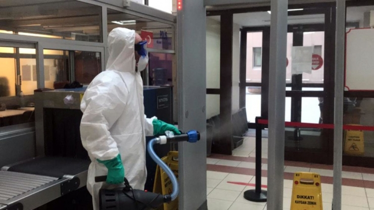 Bakırköy Adliyesi’nde Korona Virüs Temizliği