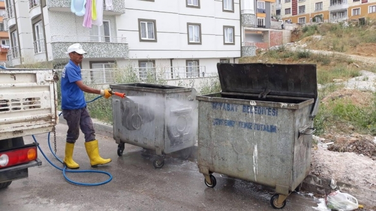 Boyabat’ta Dezenfekte İşlemi Devam Ediyor