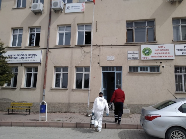 Pınarbaşı Belediyesi’nden Koronavirüs Önlemi