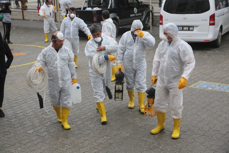 Erdemli’de ’Koronavirüs’ Tedbirleri Sürüyor