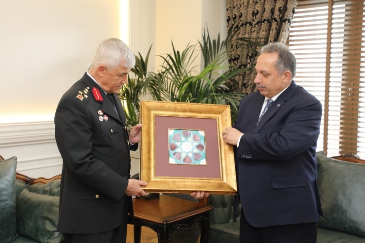 Jandarma Genel Komutanı Çetin’den Yalçın’a Ziyaret