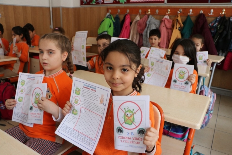 Öğrencilerini Bilinçlendirmek İçin 1 Gecede ‘Korona Virüs Tatil Kitabı’ Bastı