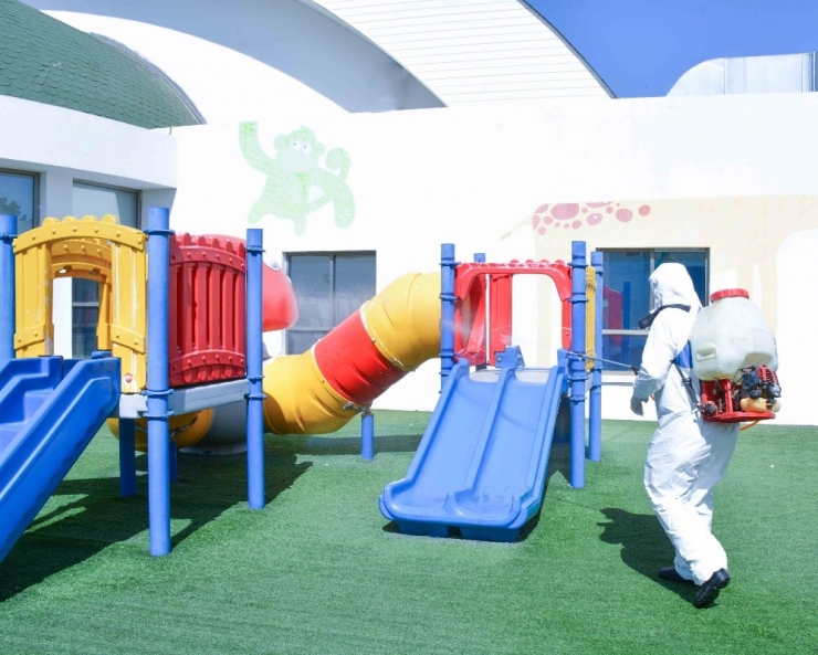 Eğitim Kurumları Korona Virüse Karşı Dezenfeksiyon İşlemlerini Aksatmıyor