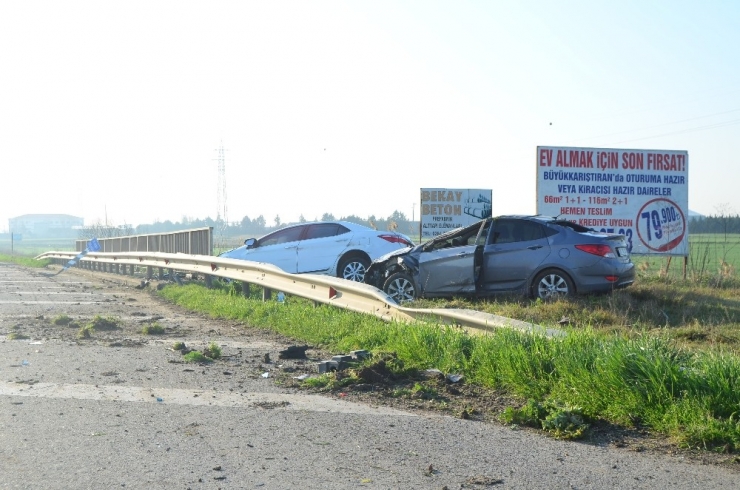 Kırklareli’nde İlginç Kaza: Yan Yana Dizildiler