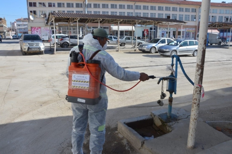 Çifteler Belediyesi Tarafından Dezenfeksiyon Çalışmaları Devam Ediyor