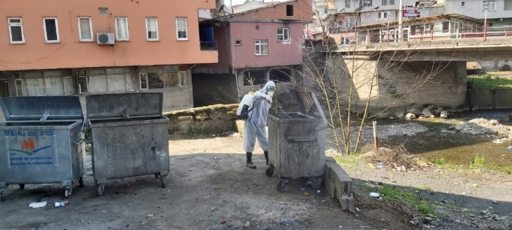 Ormanlı Belediyesi Koronavirüs’e Karşı Tüm Beldeyi Dezenfekte Etti