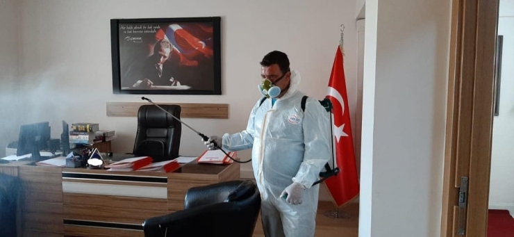 Ayvalık’da Korona Virüs Temizliği